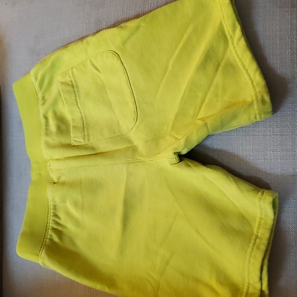 *4 for $18* j crew crewcuts sweat shorts neon yellow 8 - Picture 5 of 7